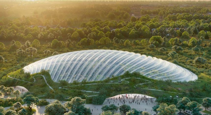 El invernadero tropical de una sola cúpula más grande del Mundo