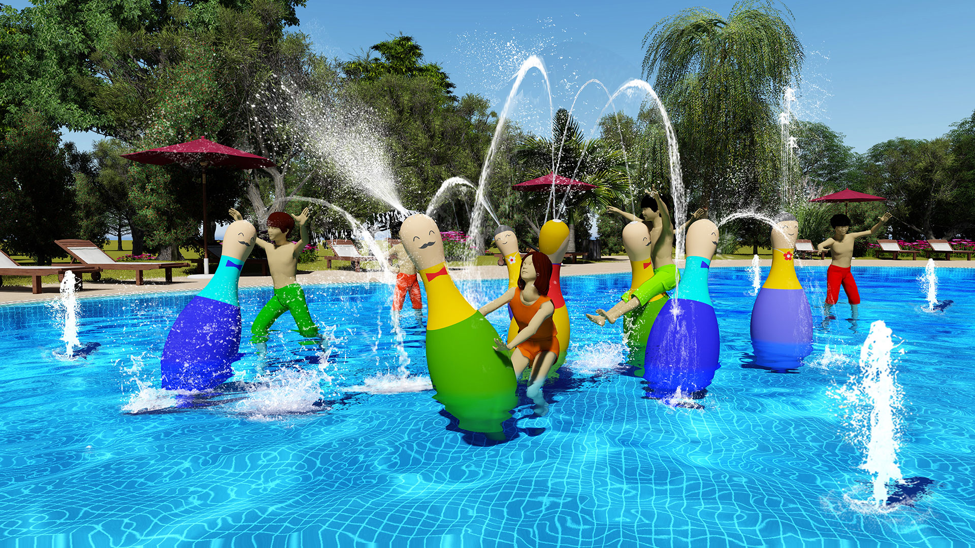 Water Bowling Una nueva forma de jugar con el agua Amusement Logic