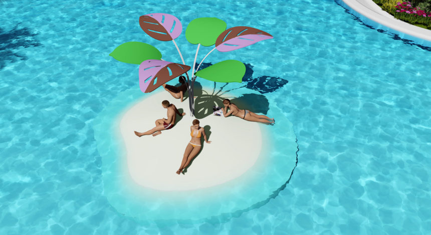 SandBank: Islas artificiales para relajarse, tomar el sol o jugar
