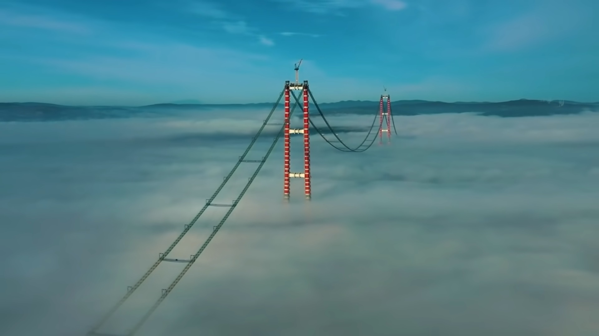 Diseño y construcción del puente colgante más largo del mundo, Turquía