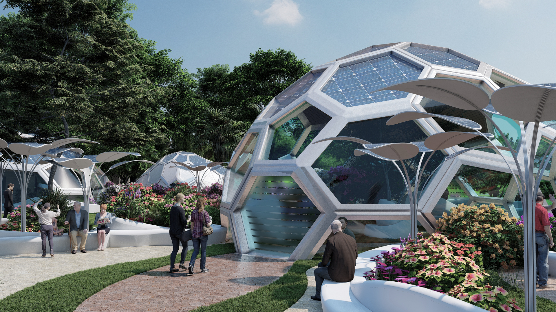 HexaBubble, arquitectura solar ecológica