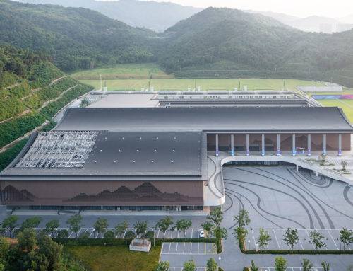 Innovación: fachada móvil en un centro deportivo, Hangzhou, China (+VÍDEO)