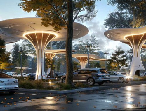 Diseño de un aparcamiento futurista