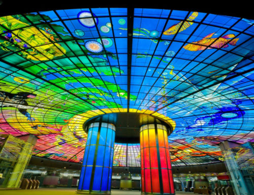 La cúpula de cristal iluminado más grande del mundo, Kaohsiung, Taiwán