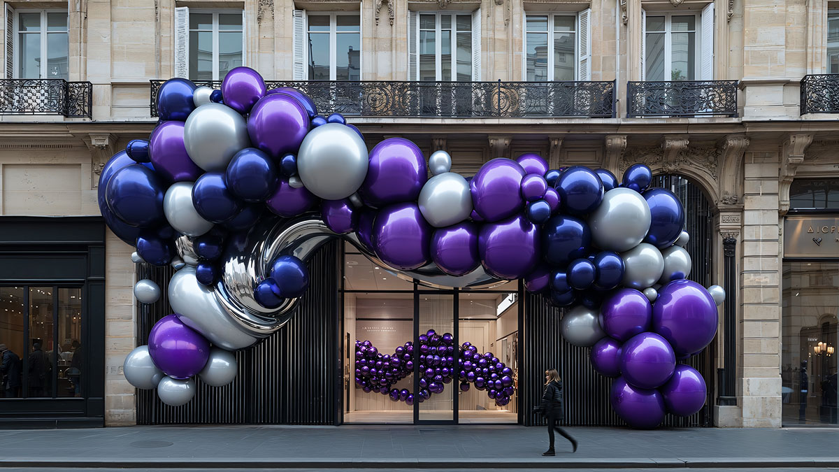 Diseño de fachadas temporales en comercios de París