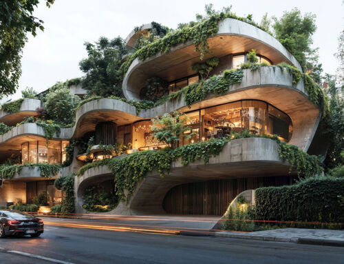 Arquitectura brutalista conectada con la naturaleza