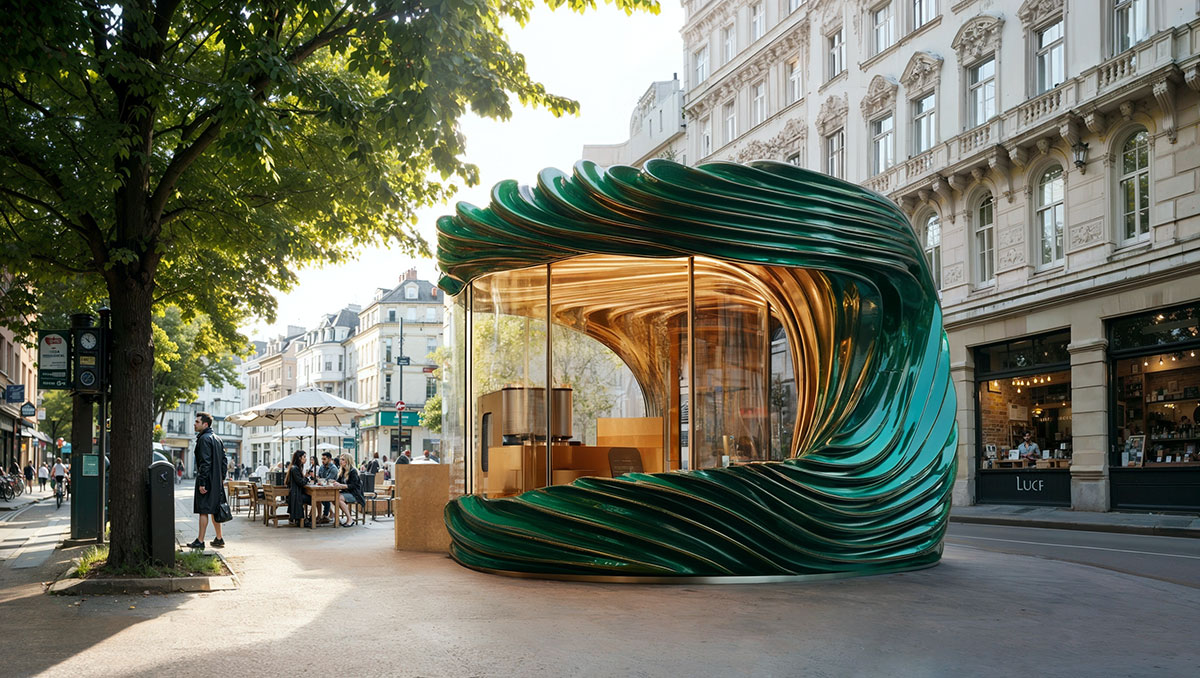 Un kiosco callejero de puro diseño