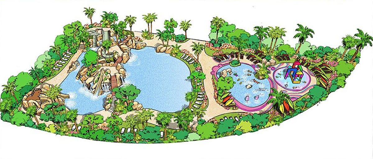 Piscina Lúdica para el Hotel Sol Barbados en Magaluf, Mallorca