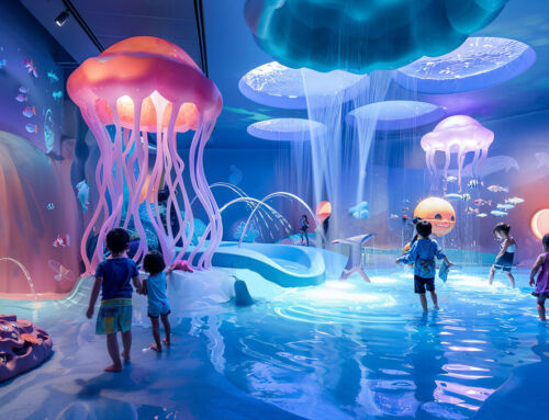 Universos infantiles inmersivos en interiores: el fondo del mar