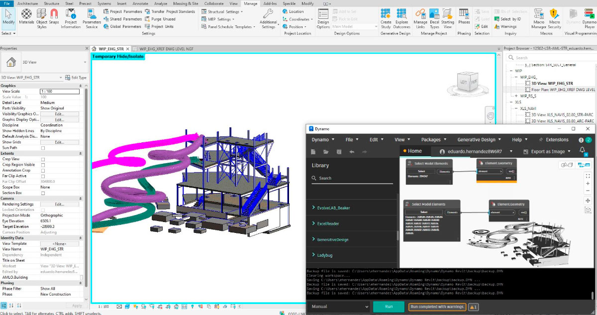 Dynamo 3.4.1 en Revit 2026: automatización y precisión en el flujo BIM