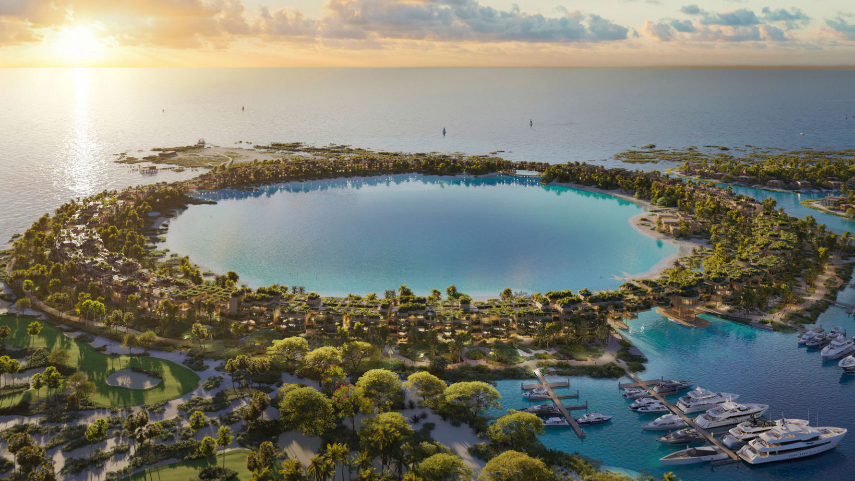 Laheq Island, un complejo turístico residencial como un «jardín eterno»