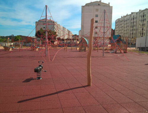 Pavimentos amortiguadores de caucho en áreas de juego