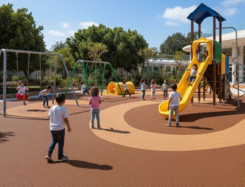 Pavimentos amortiguadores de corcho en parques infantiles