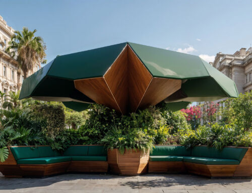 Zonas urbanas de descanso, modulares y prefabricadas