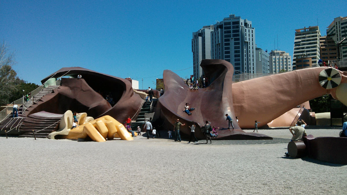 El parque Gulliver de Valencia, España