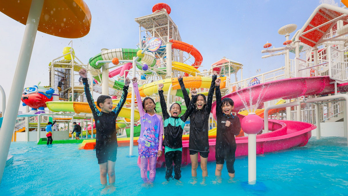 HARBOR-ISLAND-C Harbor Island, un parque acuático en la azotea de un centro comercial