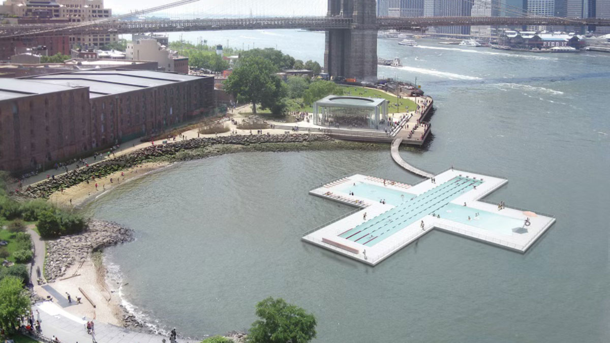 PLUS-POOL-C Plus Pool: la piscina que limpia el río mientras la ciudad nada