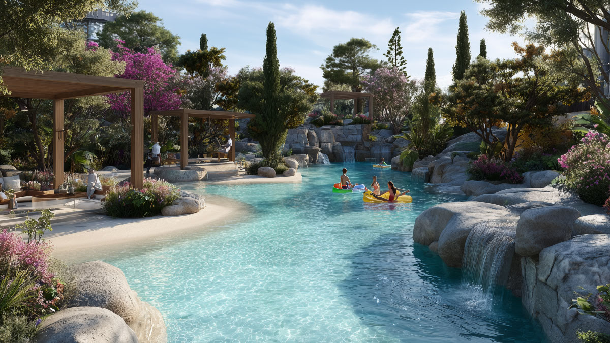 landscape-design-in-a-water-park-01 Consideraciones generales para el diseño de paisajismo en un parque acuático