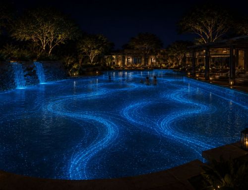 Piscinas luminiscentes, nueva experiencia nocturna