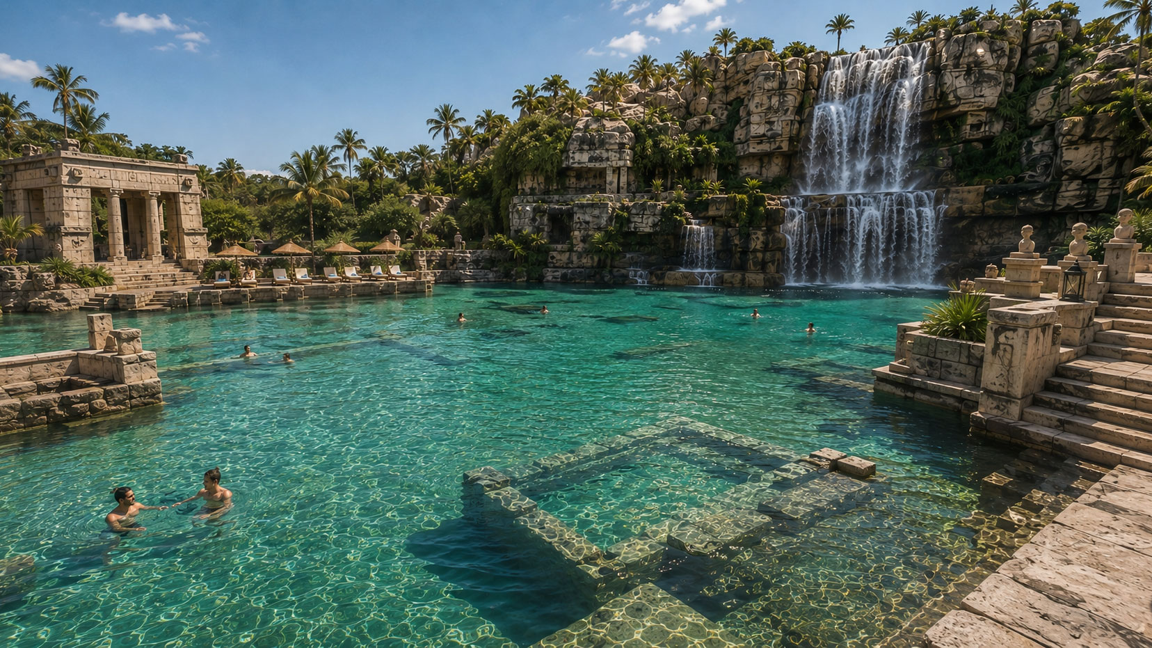 Un parque acuático onírico-arqueológico