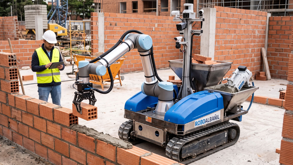 Robots albañiles y nuevas formas de construcción